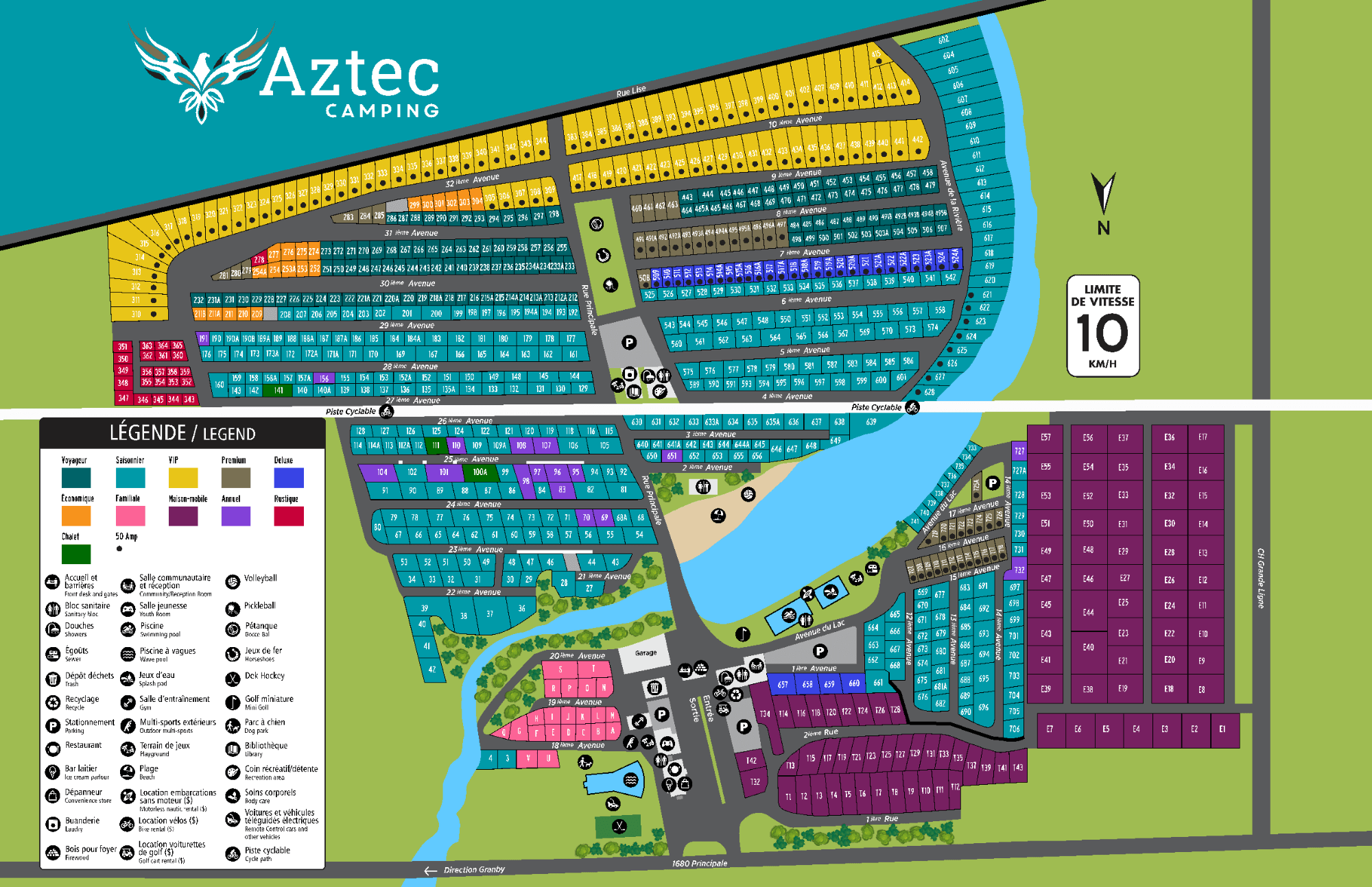 Aztec Camping plan